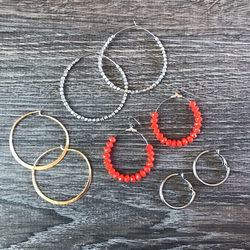 Grand hoopla earring set